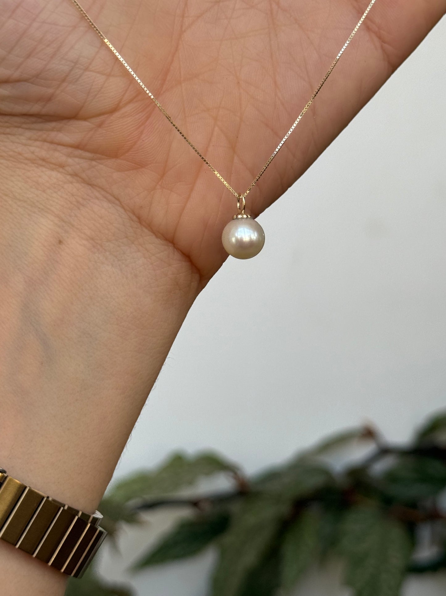 One pearl necklace
