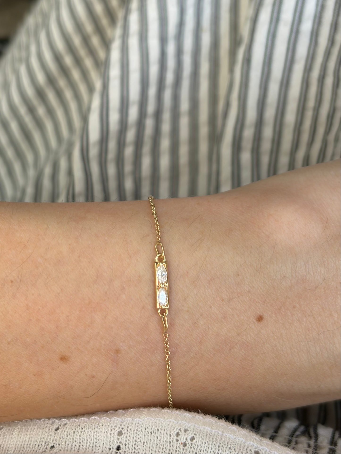 GOLD MARQUISE BRACELET
